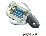 クラビスシリンダーキー（非接触キー）