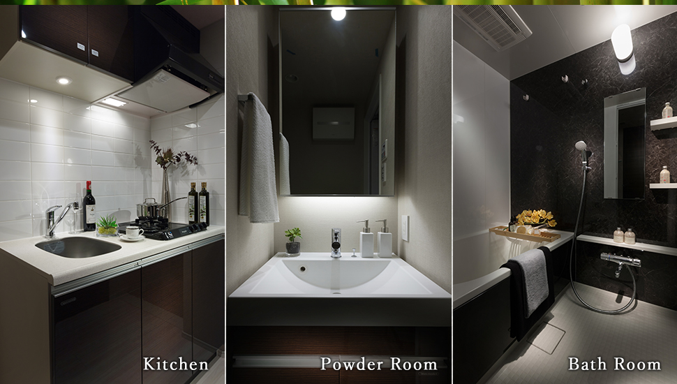 kitchen & Powder Room & Bath Room