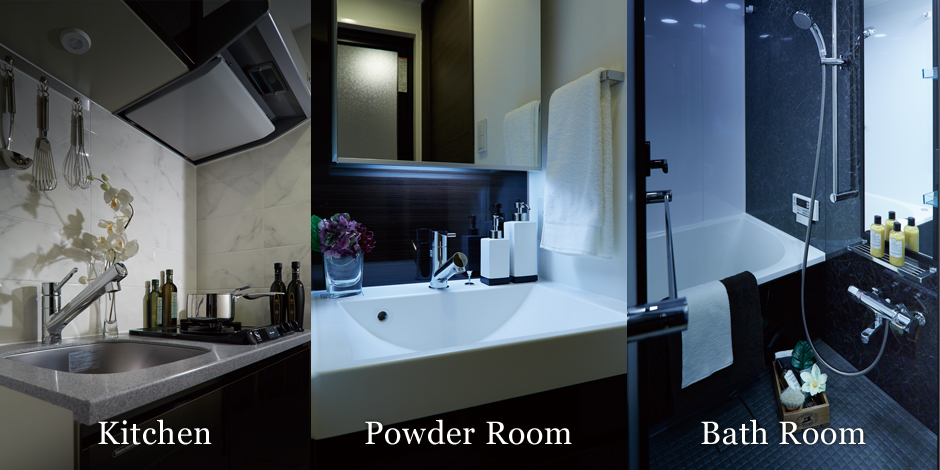 Kitchen&Power Room&Bath room