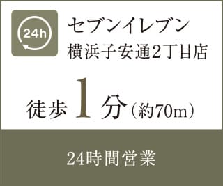 セブンイレブン 横浜子安通２丁目店 徒歩1分