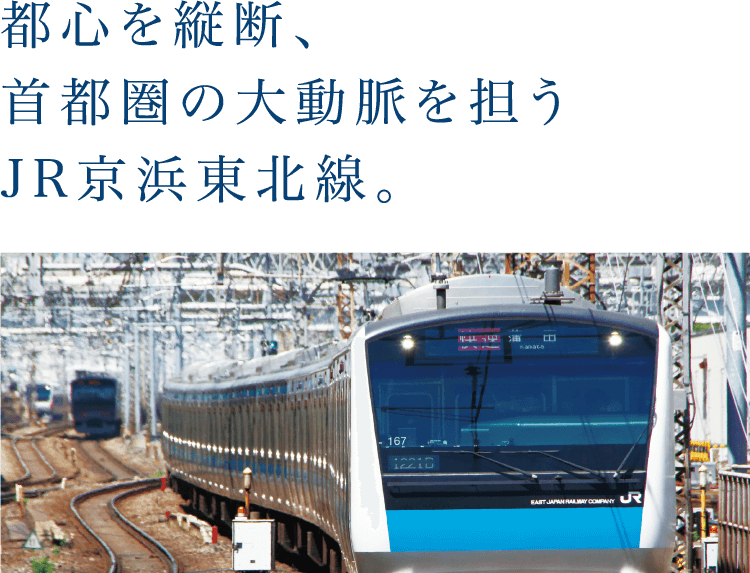 都心を縦断、首都圏の大動脈を担うJR京浜東北線。