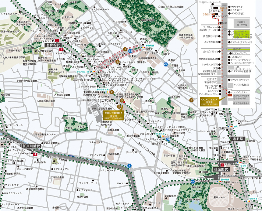 後楽園HS 現地案内図